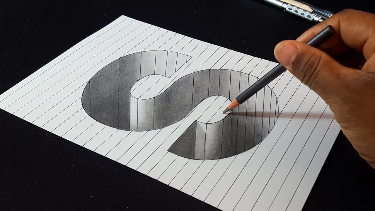 Vẽ Tranh 3D Bằng Bút Chì Đẹp Đơn Giản Dễ LẮM ĐẤY NHÉ