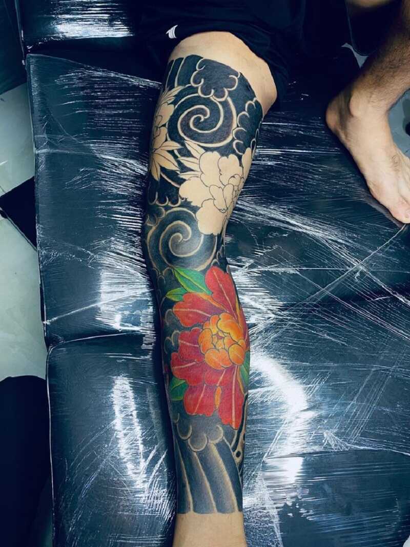 199 Hình xăm đẹp ở bắp chân cực chất mới nhất hiện nay | Leg tattoo men,  Full leg tattoos, Japanese legs